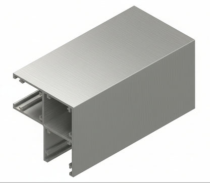 Glazing Corner Profle - 3.0m Aluminium Finish C50