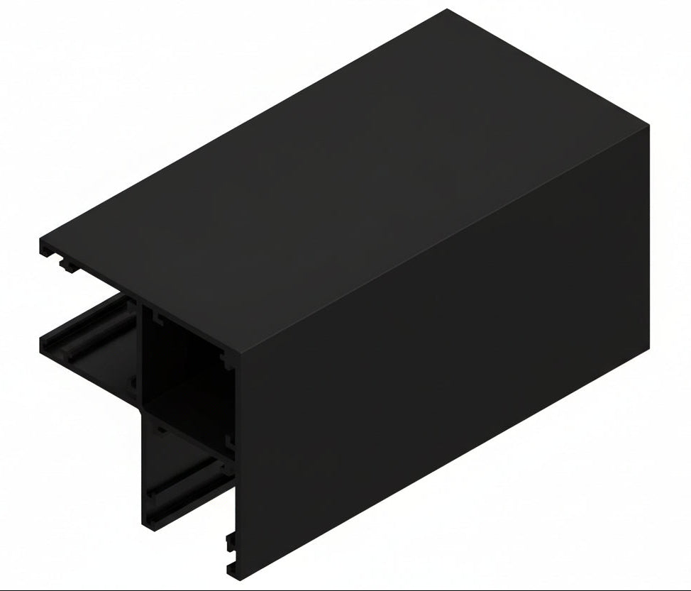 Glazing Corner Profle - 3.0m Black C50