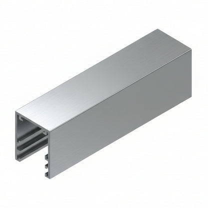 Glazing Glass Channels- 30x25x3m Single Glaze - ALUMINIUM RAW FINISH
