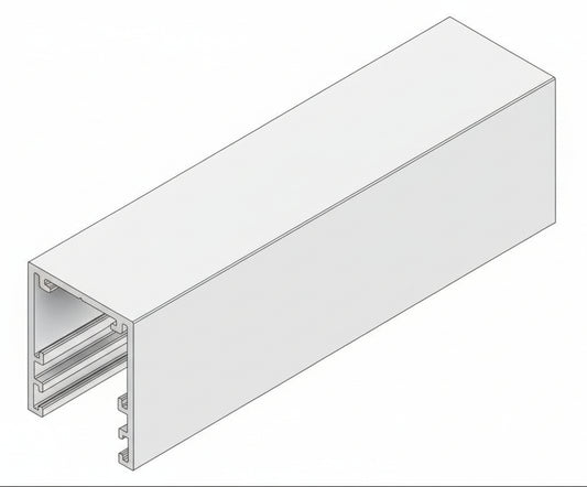Glazing Glass Channels- 30x25x3m Single Glaze - WHITE 9010
