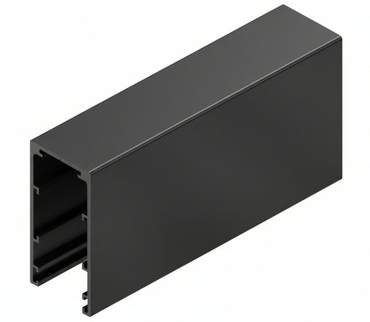 Glazing Glass Channels - 50x25x3m BLACK 