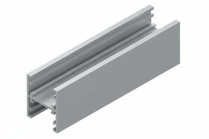 Glazing Glass Channels H Post - 30x25x3m RAW ALUMINIUM - PARTITIONS LTD
