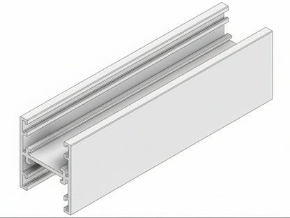 Glazing Glass Channels H Post - 30x25x3m WHITE - PARTITIONS LTD
