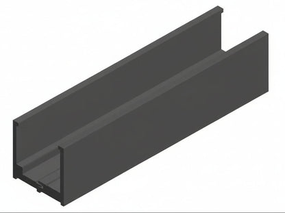 Glazing U Channel - Two-Part 25 x 25mm - GREY 7016