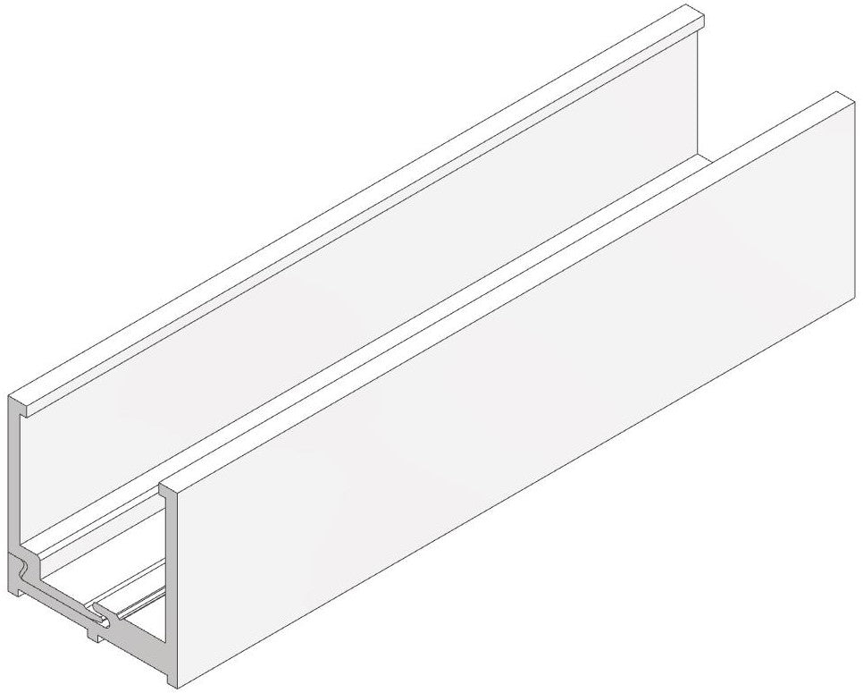 Glazing U Channel - Two-Part 25 x 25mm - PARTITIONS LTD