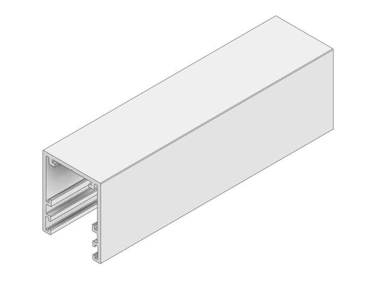 HT30S Glazing Head track - 3000mm - Aluminium White
