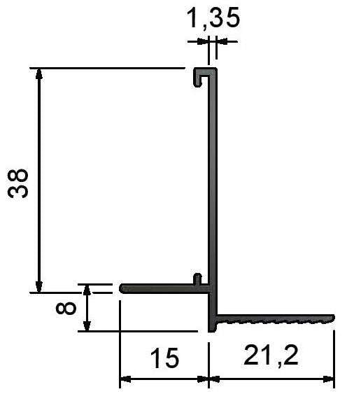 JTAS8-Type Suspended Ceiling Junction Trims PARTITIONS LTD
