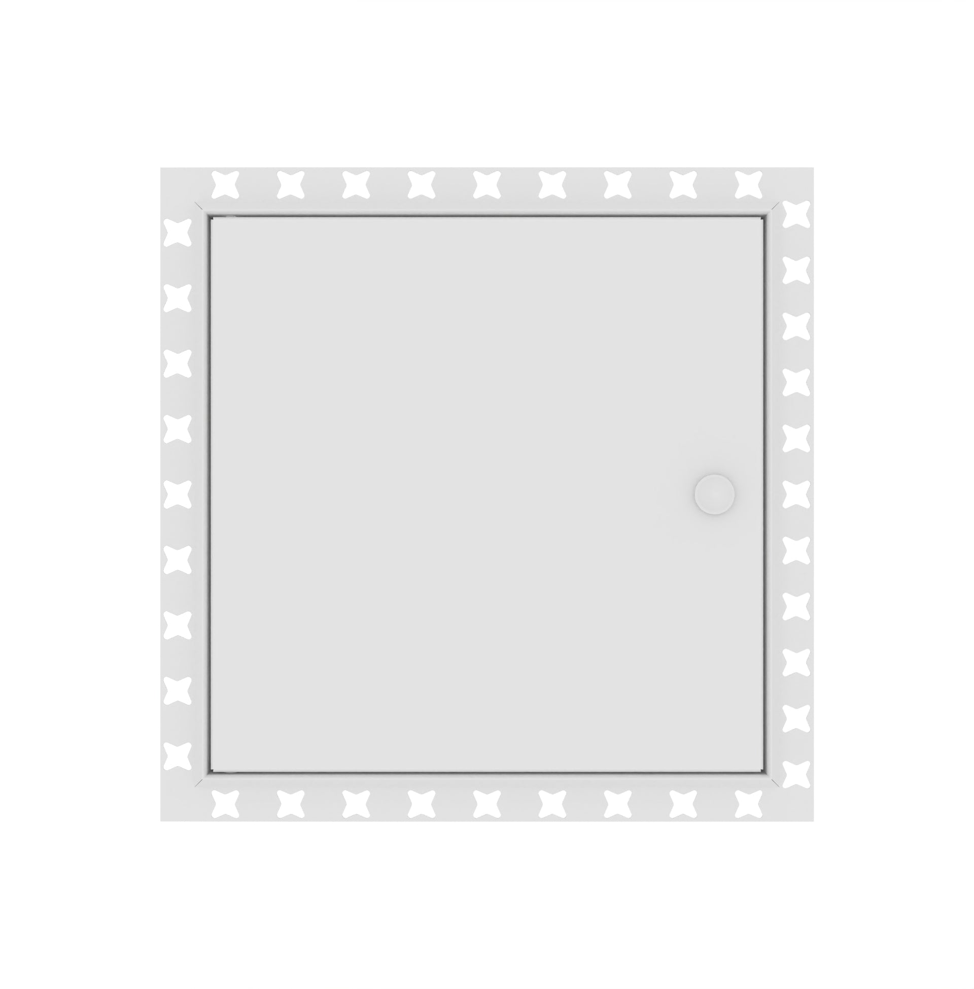 Metal Painted Beaded Frame Access Panels - Front View