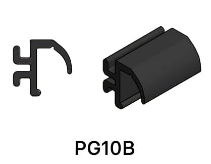 Glazing Channel Slide In Gaskets 30/50mm Systems