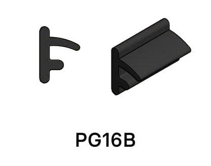 Glazing Channel Slide In Gaskets 30/50mm Systems