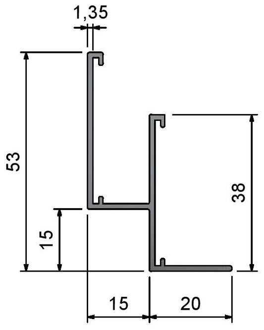 SA15 Ceiling Trim Dimensions