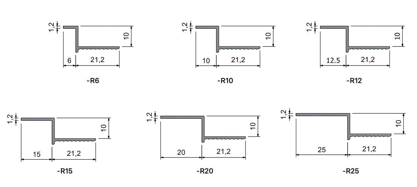 R-Type Reveal Trims - Bulk Packs QTY 20+ BLACK Trims