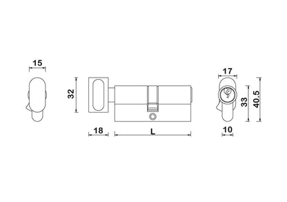 Thumb Turn Cylinder Barrel Guide