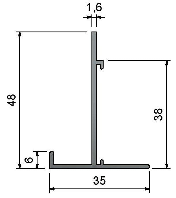 UA35-Type Bulkhead Ceiling Up Stand Trims