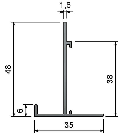 UA35-Type Bulkhead Ceiling Up Stand Trims