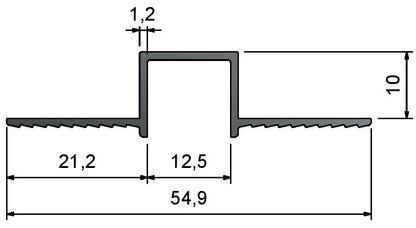 W-Type Wall Channel Reveal Trims