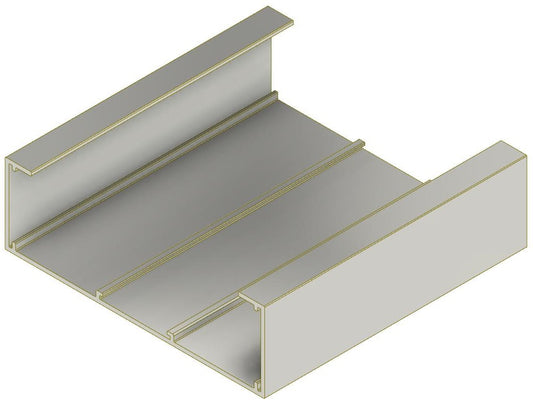 WRHT100 - Silver 124x30x3000mm Lengths